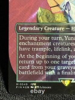 Yuna, Hope of Spira Borderless Surge Foil Magic the Gathering Final Fantasy
