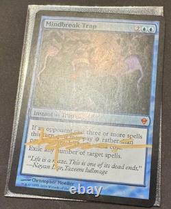 Zendikar Mindbreak Trap FOIL SIGNED Near Mint Magic the Gathering