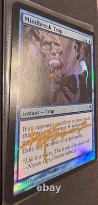 Zendikar Mindbreak Trap FOIL SIGNED Near Mint Magic the Gathering