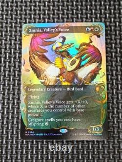 Zinnia, Valley's Voice (Borderless) (Raised Foil) Commander Bloomburrow Foil